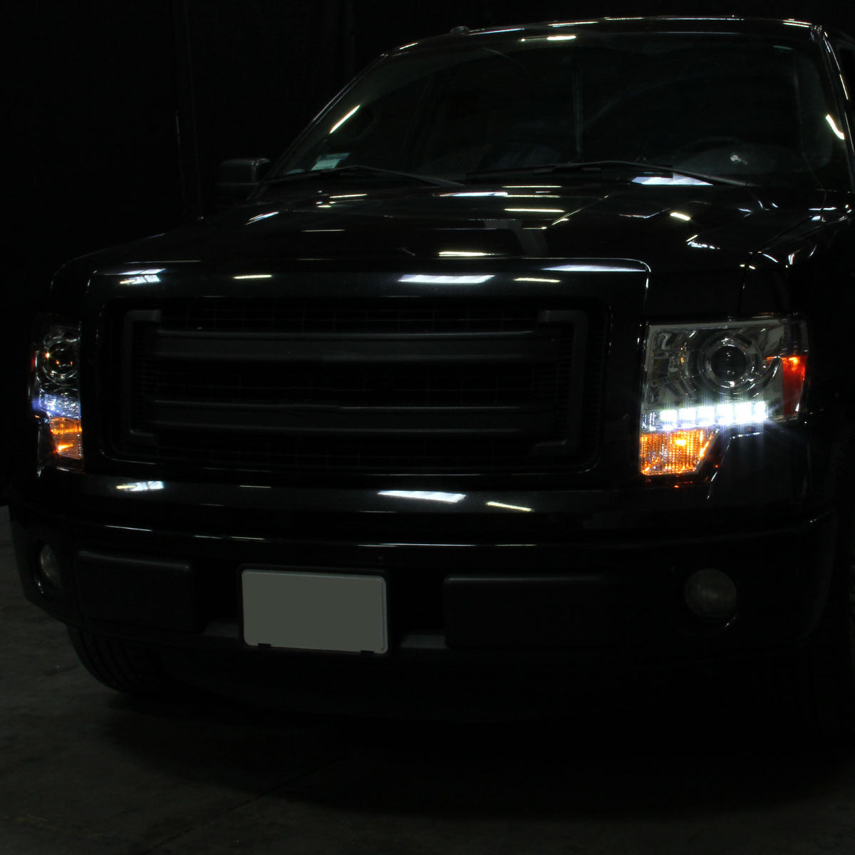 Spec-D 09-14 Ford F150 Projector Headlights Chrome
