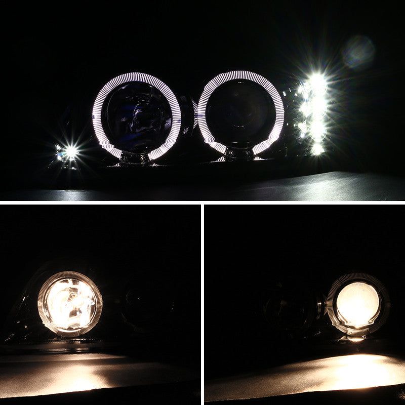 Spec-D 99-04 Ford Mustang Dual Halo LED Projector Headlights