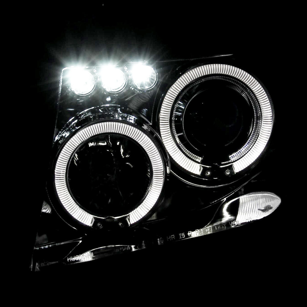 Spec-D 05-08 Frontier Pathfinder Projector Headlights Chrome