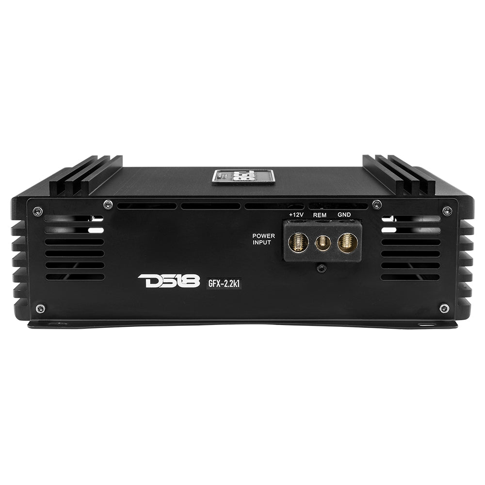 DS18 PRO 1-Channel Full-Range Class D Amplifier 2200 Watts Rms @ 1-Ohm