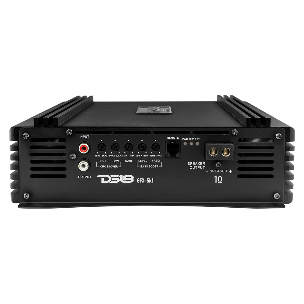 DS18 PRO 1-Channel Full-Range Class D Amplifier 5000 Watts Rms @ 1-Ohm