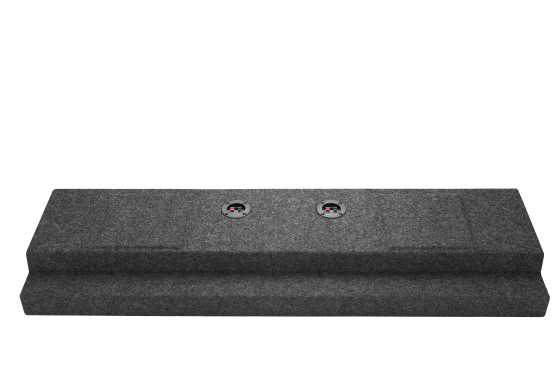 2001-2007 Chevy Crew Cab HD behind seat Carpeted Sub Box 2X10