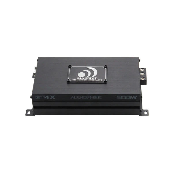 Massive audio GT4X - 120 Watts RMS x 4 @ 2 Ohm 4 Channel Amplifier