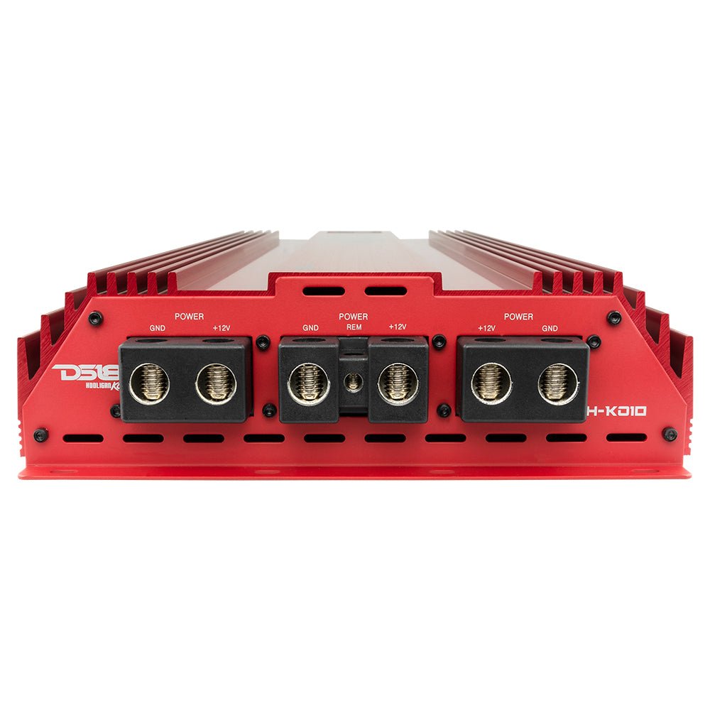 HOOLIGAN KO Red 1-Channel Amplifier with Voltmeter 10000 Watts Rms @ 1-Ohm Made In Korea