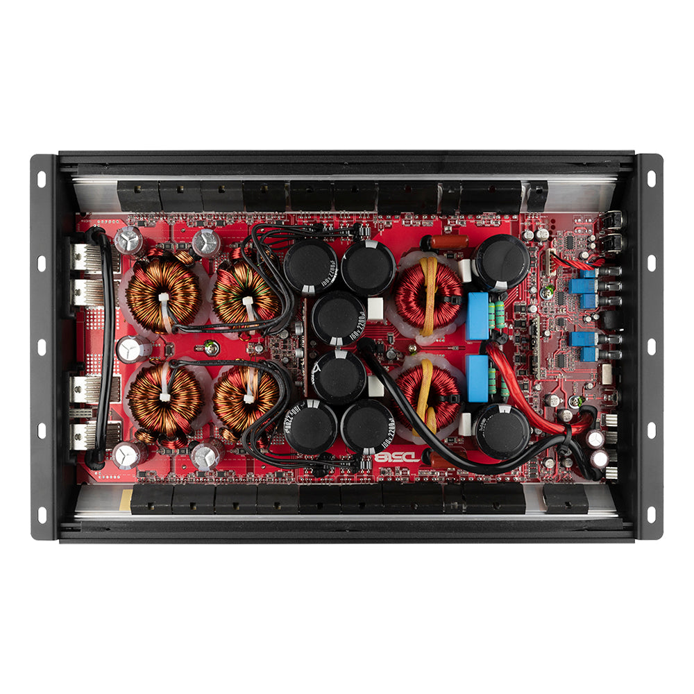 DS18 HOOLIGAN KO 1-Channel Amplifier with Voltmeter 5000 Watts Rms @ 1-Ohm Made In Korea Black