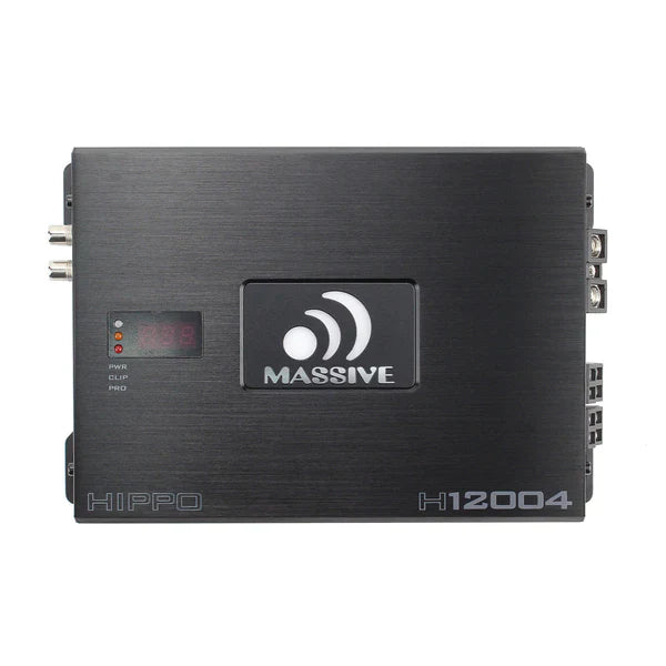 Massive audio H12004 - 200 Watts RMS x 4 @ 4 Ohm 4 Channel Amplifier