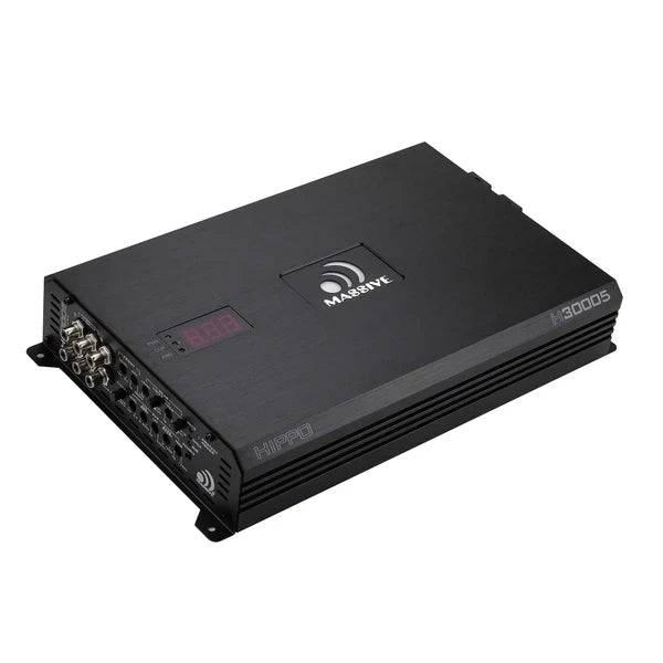 Massive audio H30005 - 300 Watts RMS x 4 @ 2 Ohm + 1500w @ 1 ohm 5 Channel Amplifier