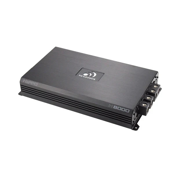 Massive audio H8000 - 8000 Watt RMS @ 1 Ohm Mono Block Hippo Series Amplifier