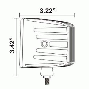 Cube Flood Light - 3 Inch, 4 LED, 2-Pack - HE-CL22PK