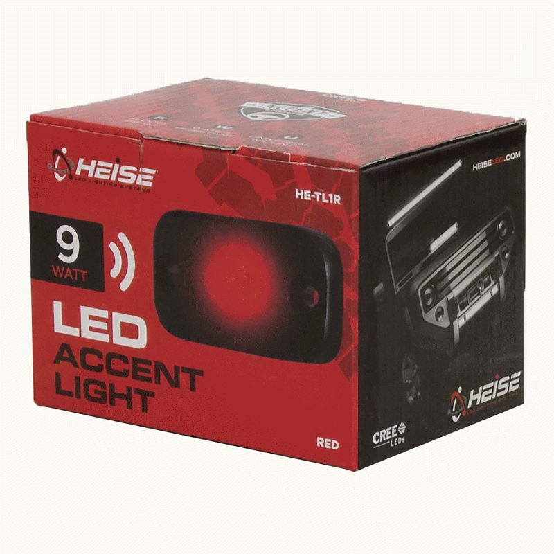Red Auxiliary Lighting Pod - 1.5x3 Inch, 3 LED