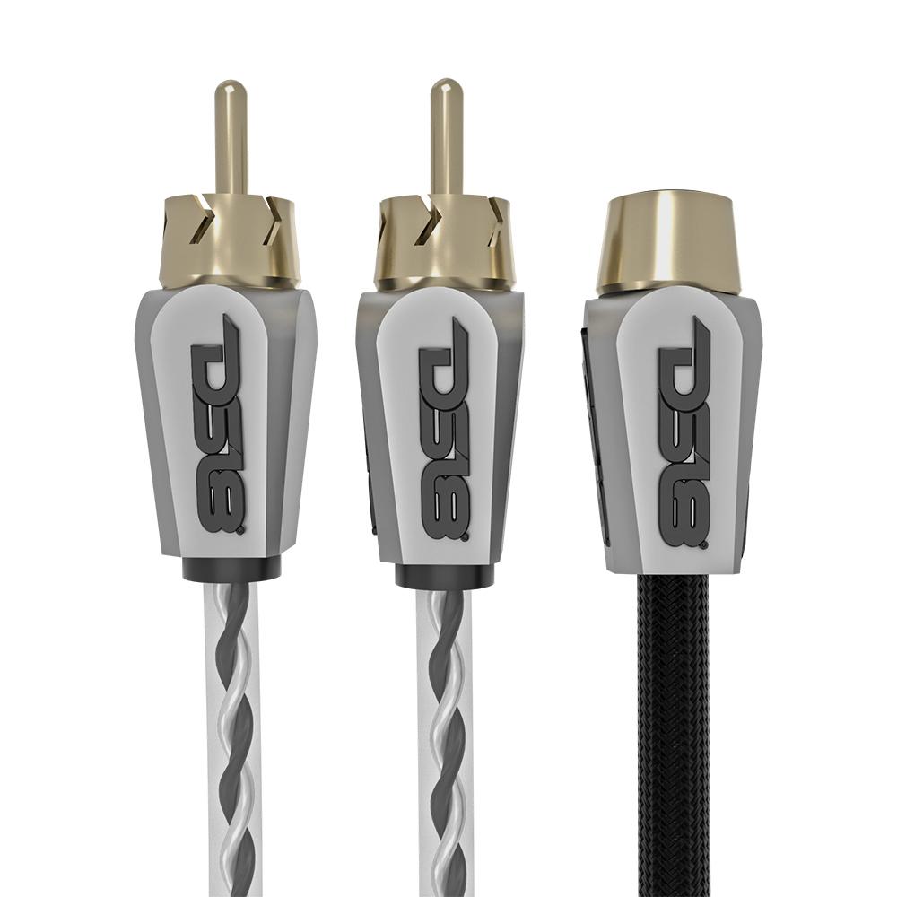 Level 3 100% OFC RCA Y Connector 2 Female to 1 Male