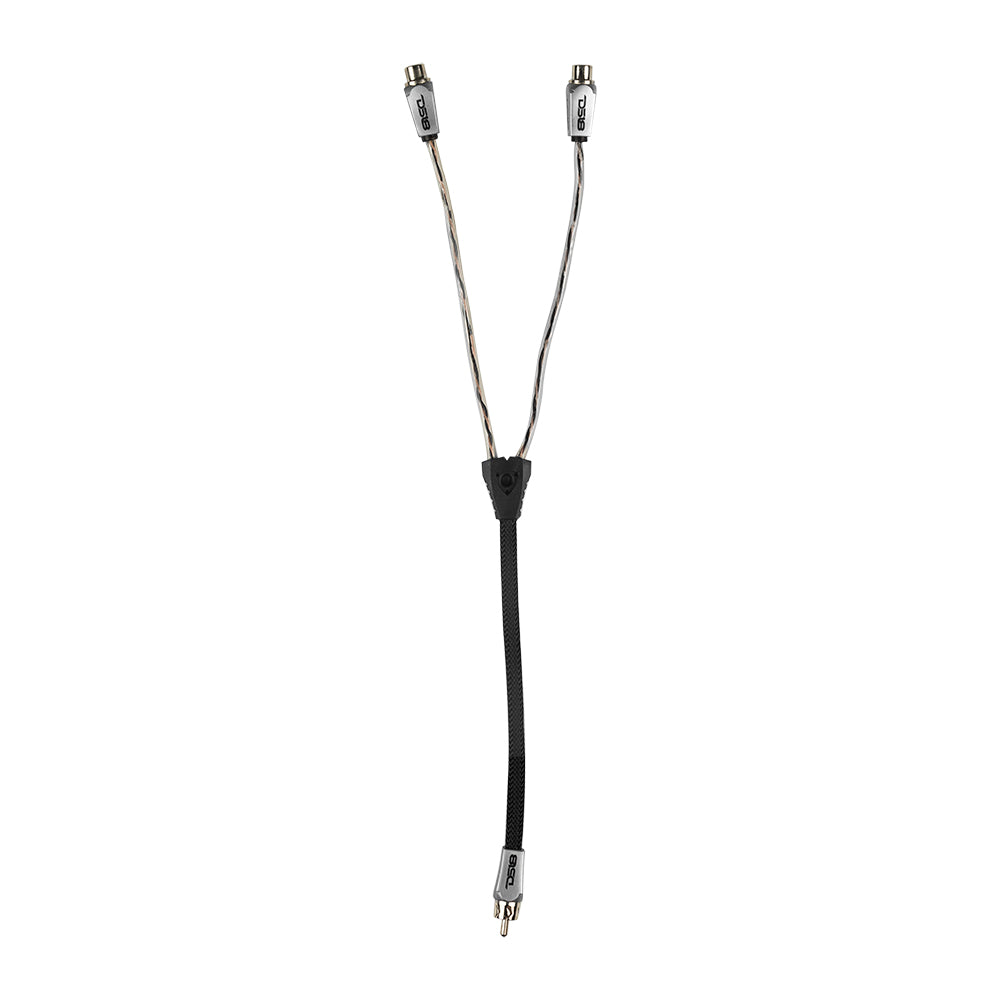 DS18 Level 3 100% OFC RCA Y Connector 2 Female to 1 Male