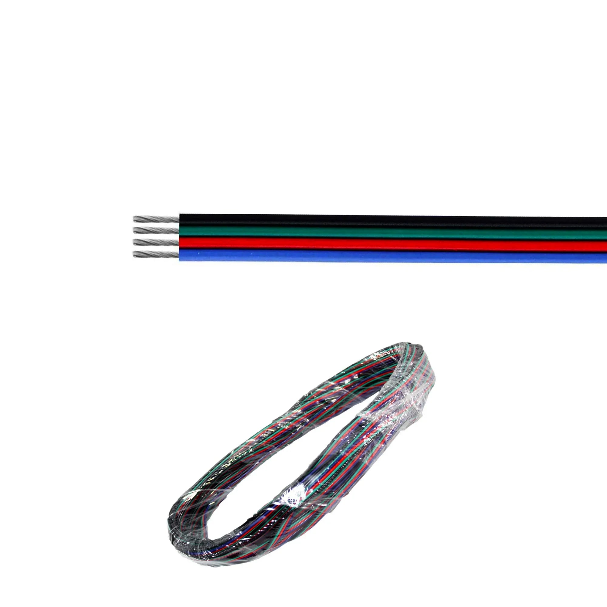 Heise HE-RGBWIRE50-1 4 Conductor RGB Wire Fits HE-5MRGB-1 RGB Strip, 50',