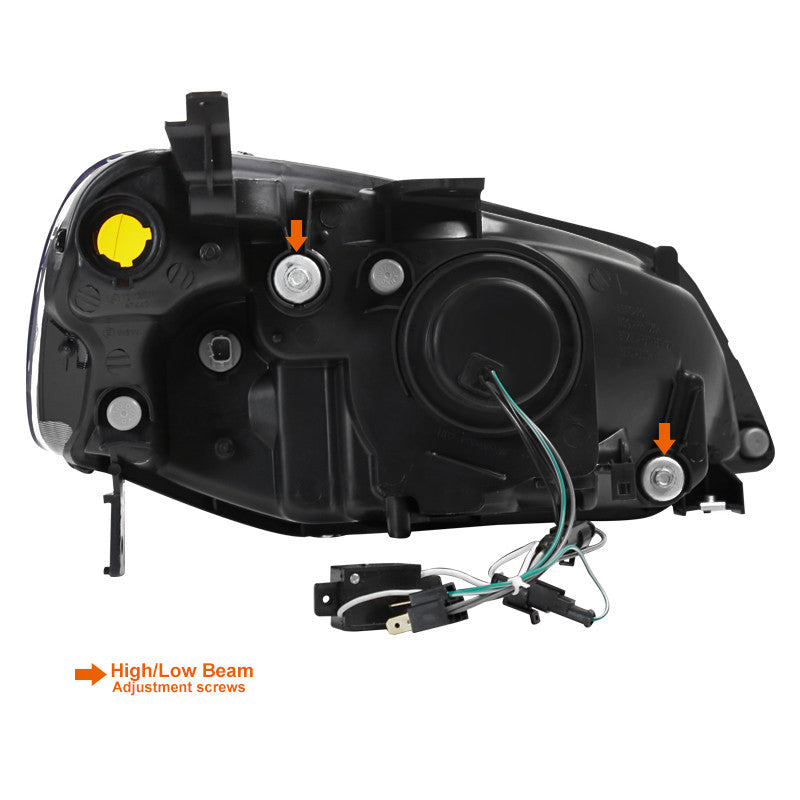 Spec-D 01-03 Honda Civic Projector Headlights Black