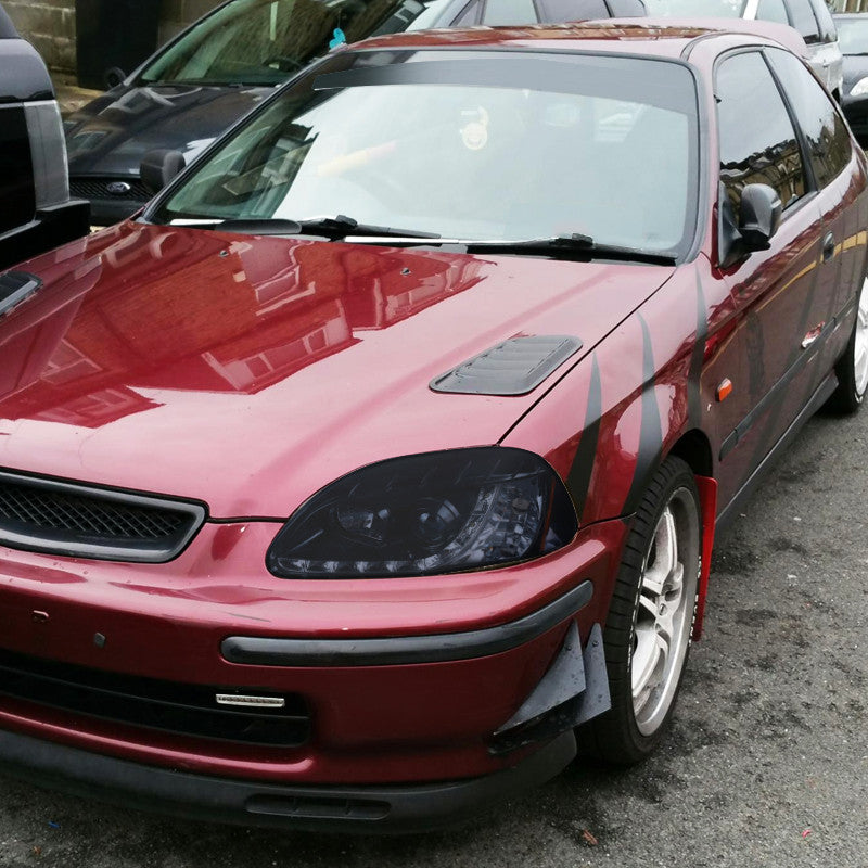 Spec-D 96-98 Honda Civic R8 Style Projector Headlights Smoked