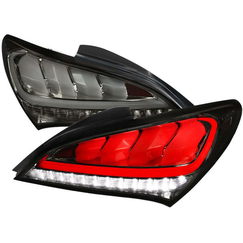 Spec-D 10-15 Hyundai Genesis 2DR LED SEQ Tail Lights Smoked