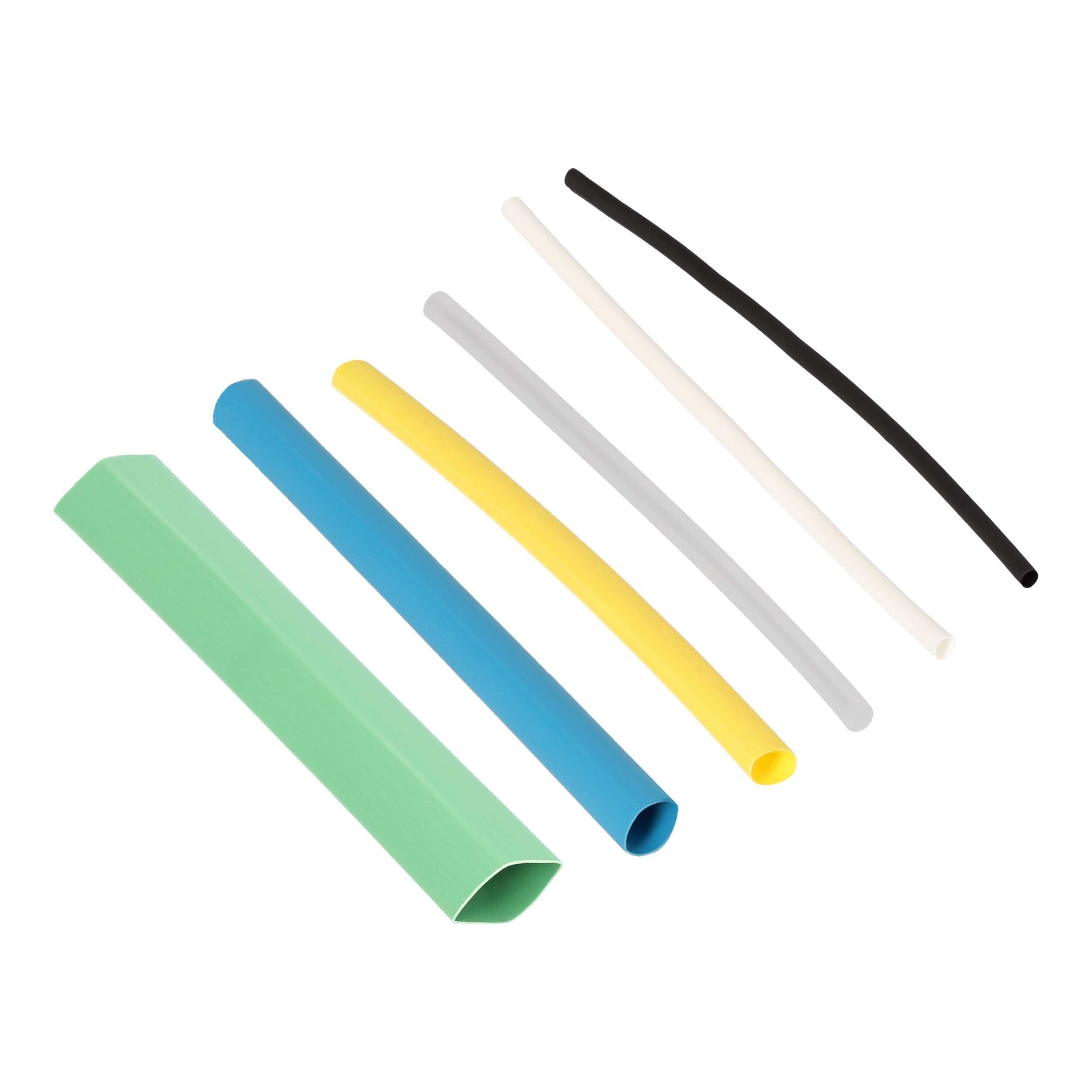 Install bay IBHST160C Heat Shrink Tubing Kit - 160 Pc 4 in 2:1 - Assorted Colors