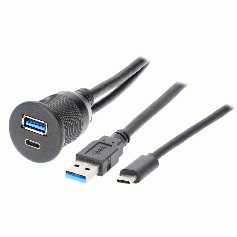 IBR114 USB + USB-C Charge And Data Flush Mount