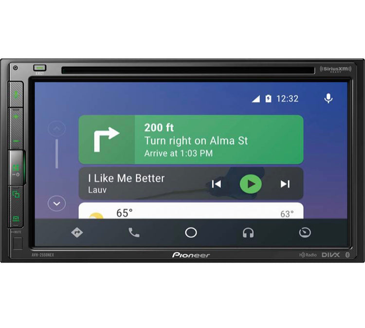 Pioneer AVH-2550NEX DVD receiver Apple Carplay Android Auto