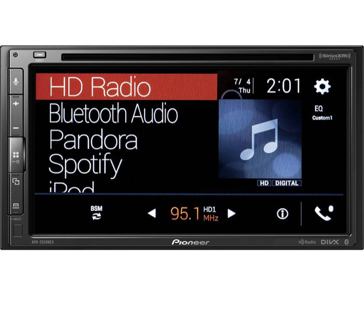 Pioneer AVH-2550NEX DVD receiver Apple Carplay Android Auto