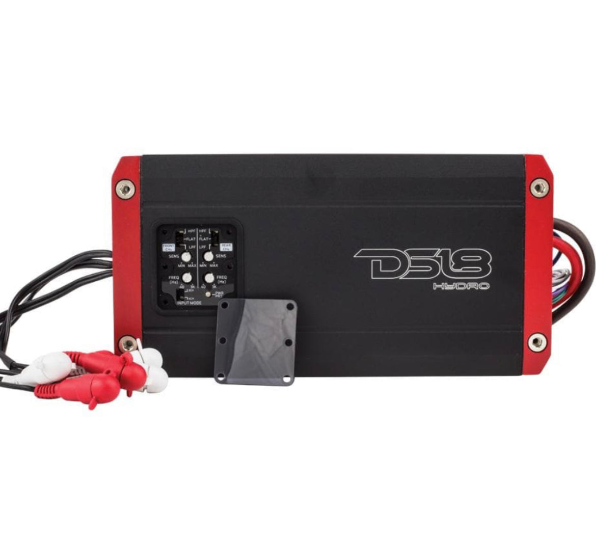 DS18 HYDRO NXL-400.4D Full Range Digital Marine 4-Channel Amplifier 1200 Watts