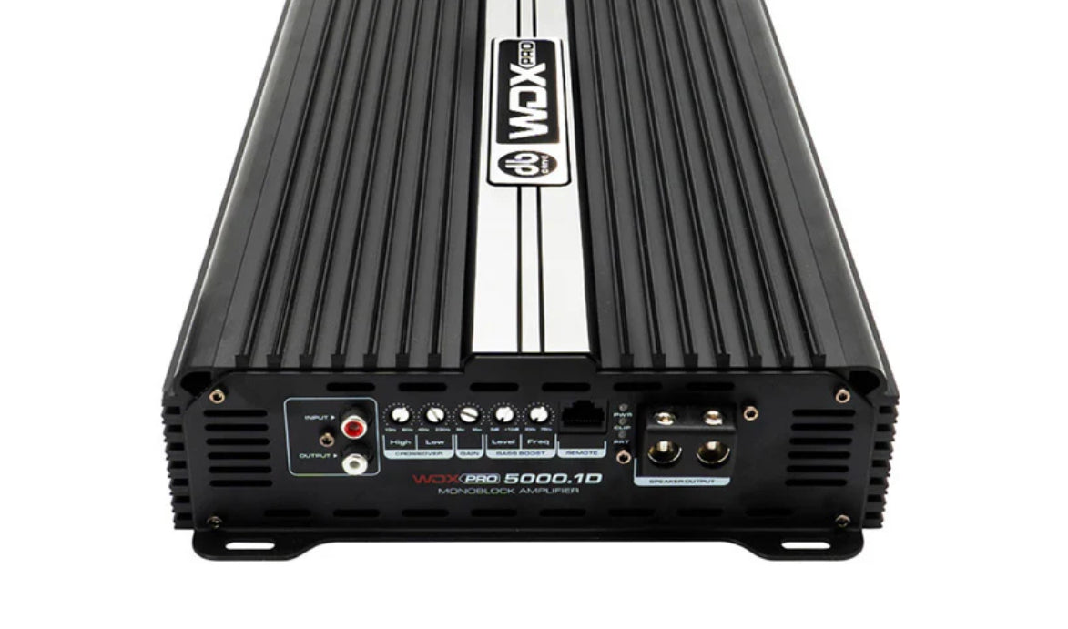 db drive WDX PRO5000.1D Amplifier. Mono Block Perfect for Custom Bass Consoles
