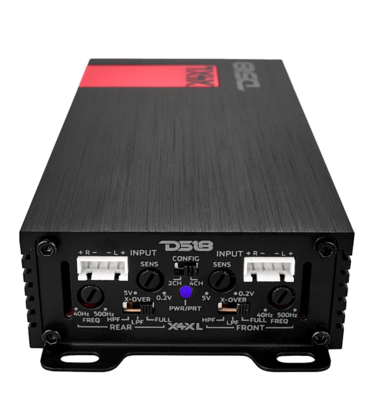 DS18 X4XL Ultra Compact Amplifier - 4 Channel, Full Range, Class D, 1800 Watts - Ultra Small amp for motorcycles