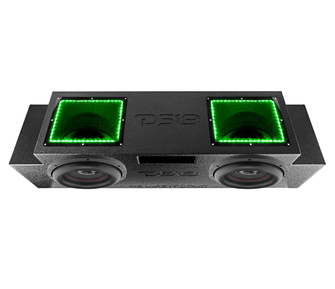 DS18 JSUB.2 - Jeep JKU/JLU Down Fire Subwoofer Enclosure 2 x 12