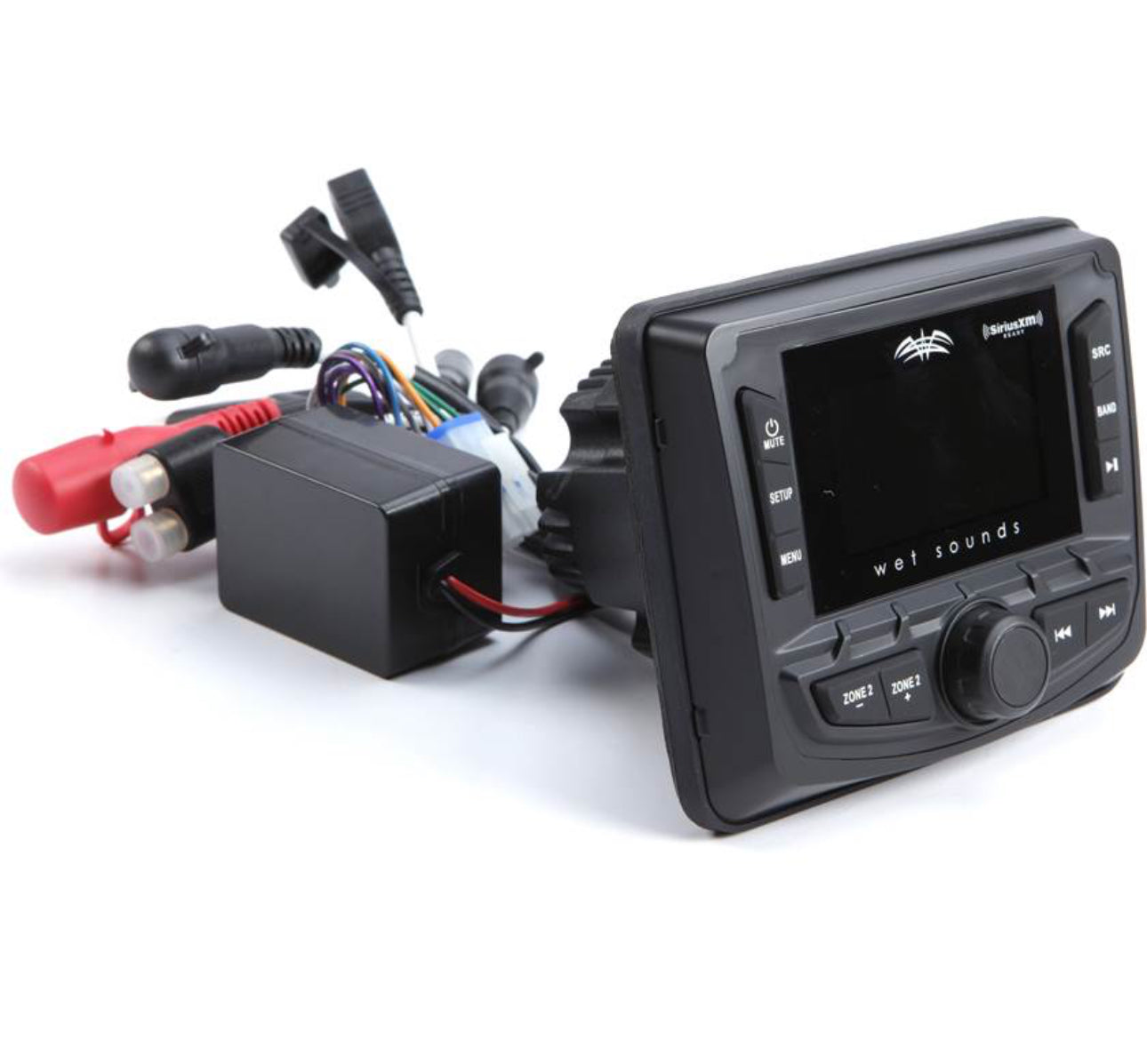Wet Sounds WS-MC-2 IPX6 marine digital media receiver for SxS, 4x4, Boat and Golf Cart.