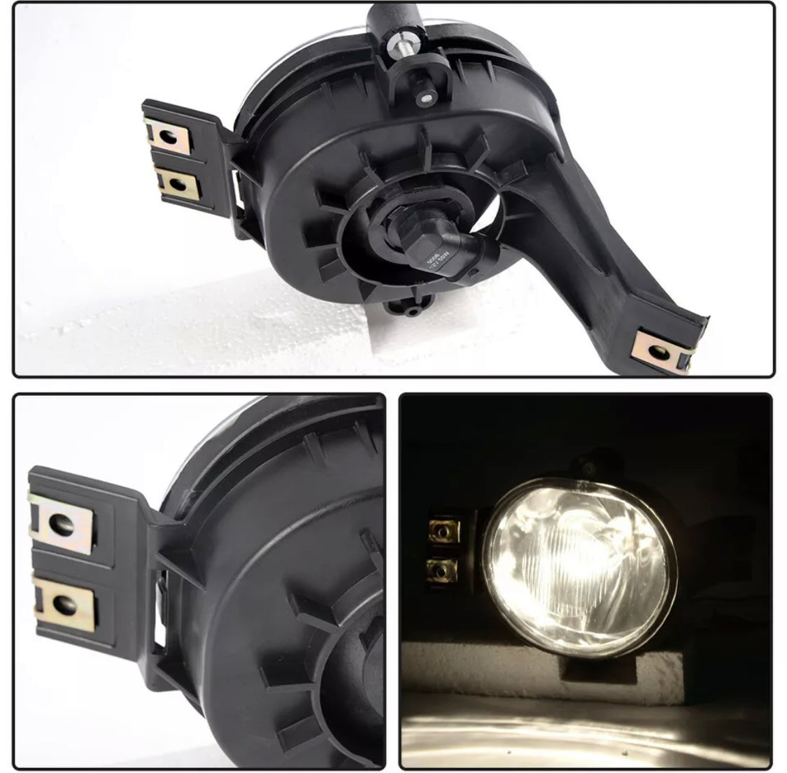 02-08 Dodge Ram 1500/2500/3500 04-06 Dodge Durango Clear Fog Lights Pair