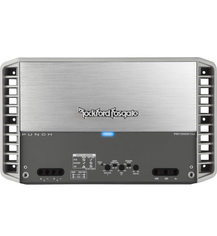 Rockford Fosgate PM1000X1BD Punch marine/powersports mono subwoofer amplifier — 1000 watts RMS