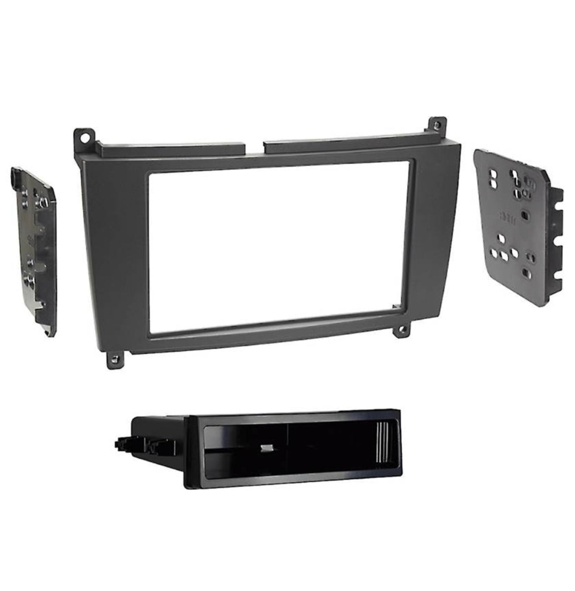 Metra 99-8724B Dash Kit Fits 2005-09 Mercedes-Benz CLK Class vehicles — single- and double-DIN radios (Black)