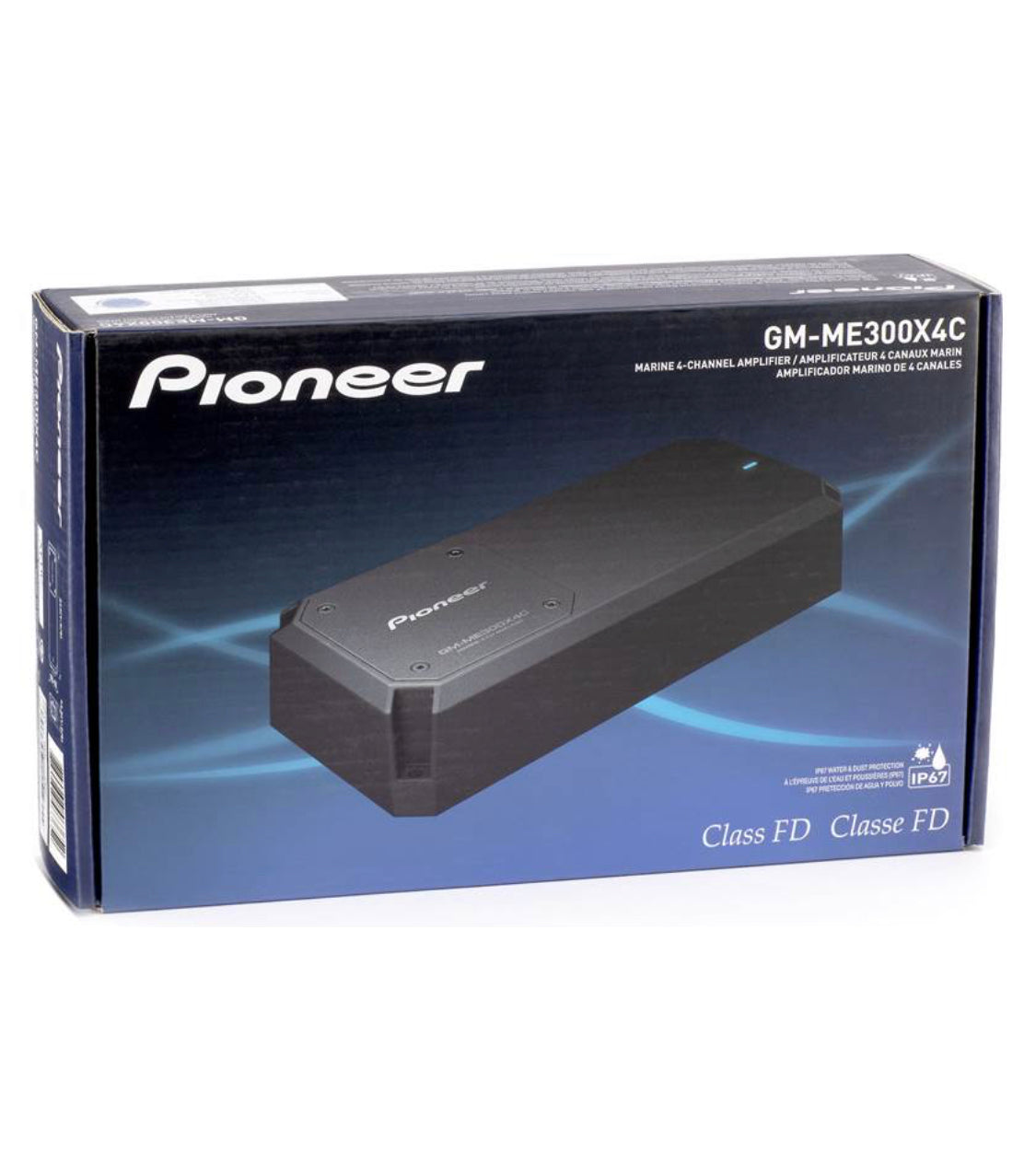 Pioneer GM-ME300X4C IP67 Marine 4-channel marine amplifier — Compact size