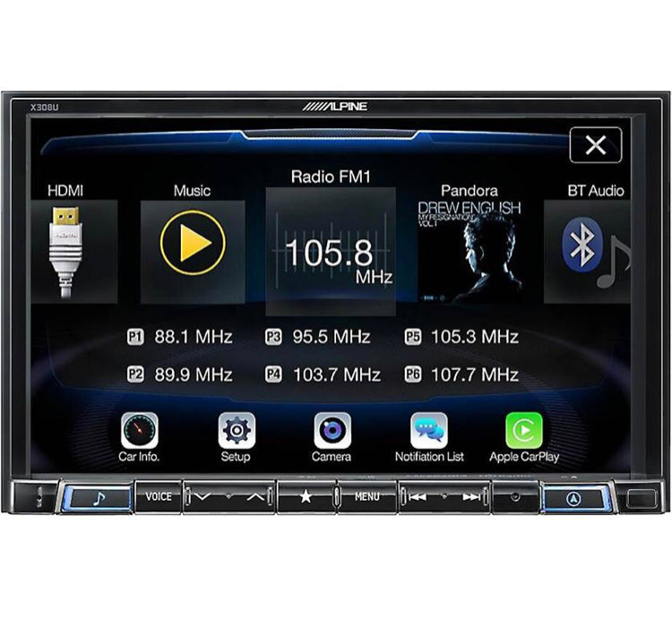 Alpine X308U Digital multimedia navigation receiver with 8