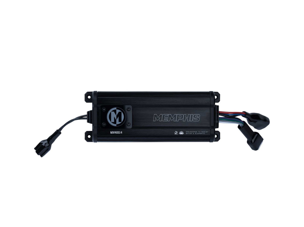 Memphis Audio MX400.4 MX Marine Powersports Amplifier, 400W Max Power 4-Channel Amplifier