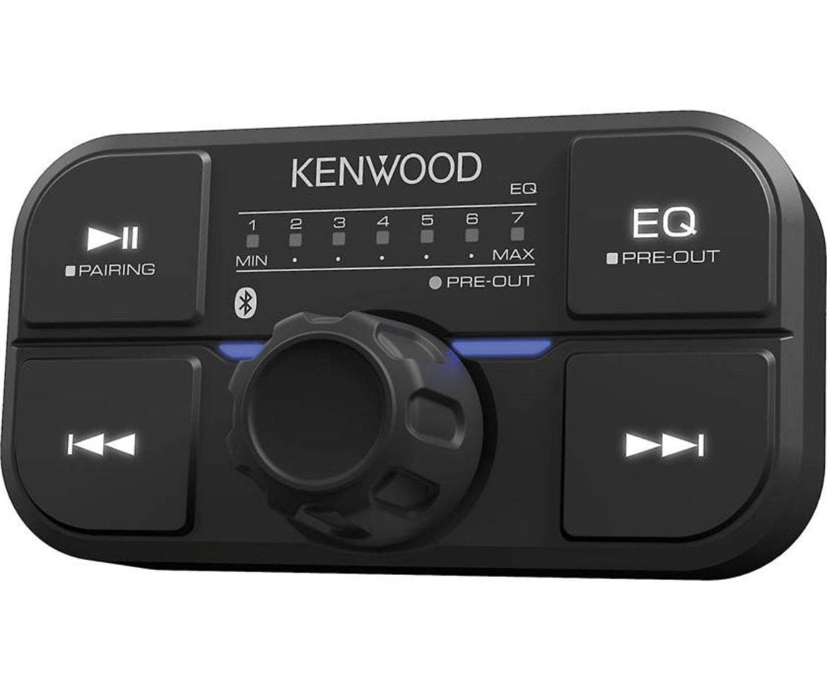 Kenwood KAC-M5024BT - Compact 4-channel powersports/marine amplifier with Bluetooth® connectivity — 50 watts RMS x 4