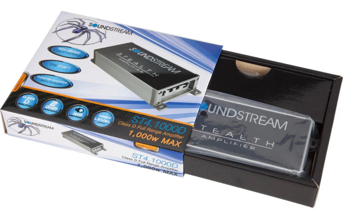 Soundstream ST2.1000D Marine Class D Two Channel Stereo Amplifier