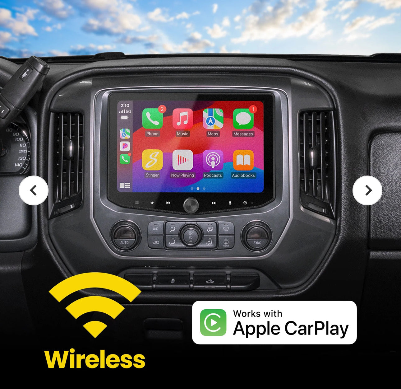 PAC SRK-GM14HX 2014-2018 Silverado and Sierra Kit for Stinger's HORIZON10 and HEIGH10 multimedia head units