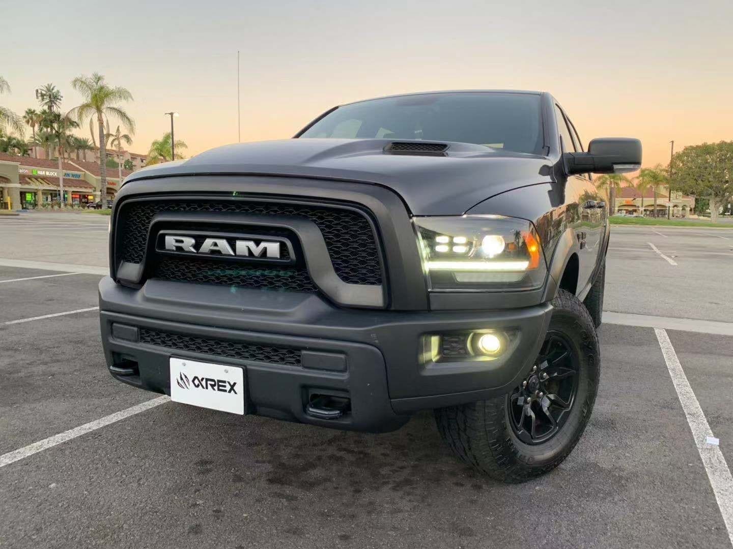 AlphaRex 09-18 Ram Truck LUXX-Series (5th Gen 2500 Style) LED Projector Headlights Black