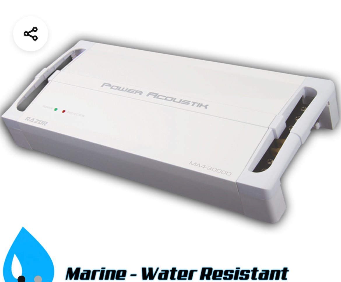 Soundstream MA4-3000D Marine 4 Channel Class D Amplifier