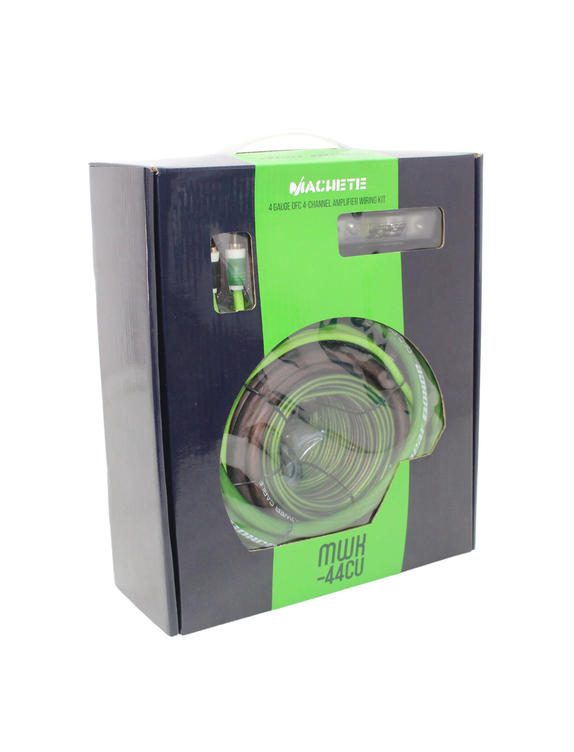 Deaf Bonce Machete 4 GA OFC 4 Ch Green Amplifier Wiring Kit MWK-44CU