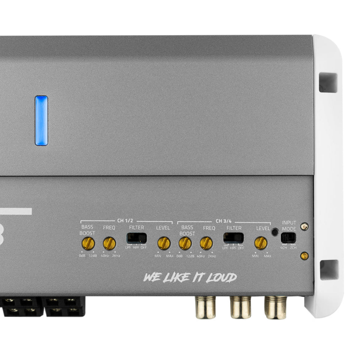 DS18 NXL-M4 - 4 Channel IPX5 Marine Amplifier, Goes Great with 4 - 6