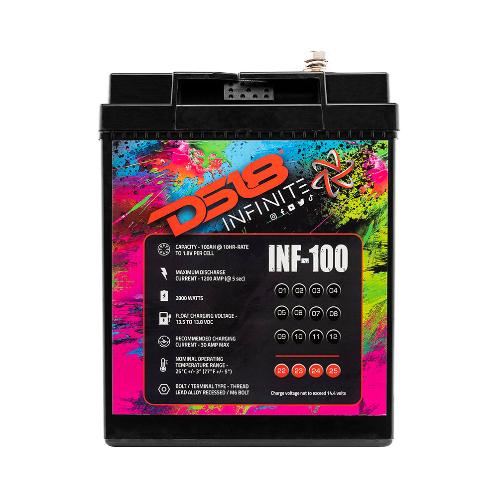 DS18 INFINITE 100 AH AGM Power Cell Battery