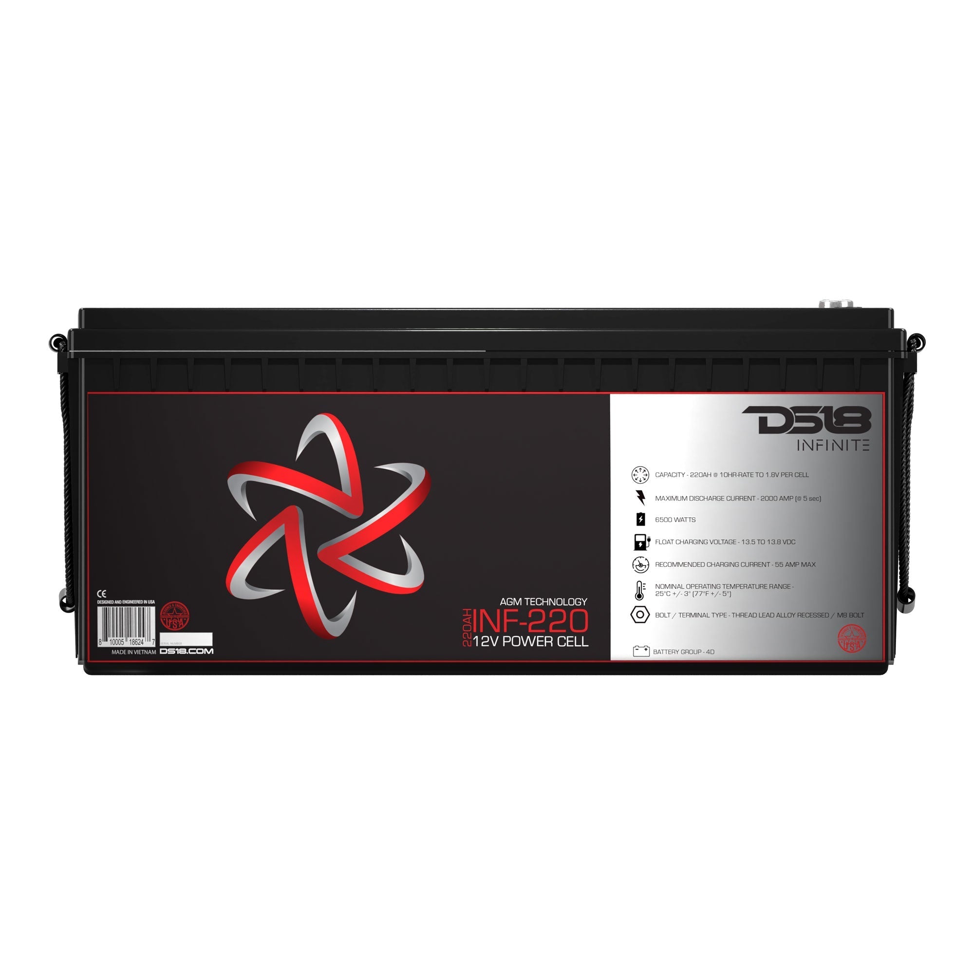 DS18 INFINITE 6500 Watts 220 AH AGM Power Cell