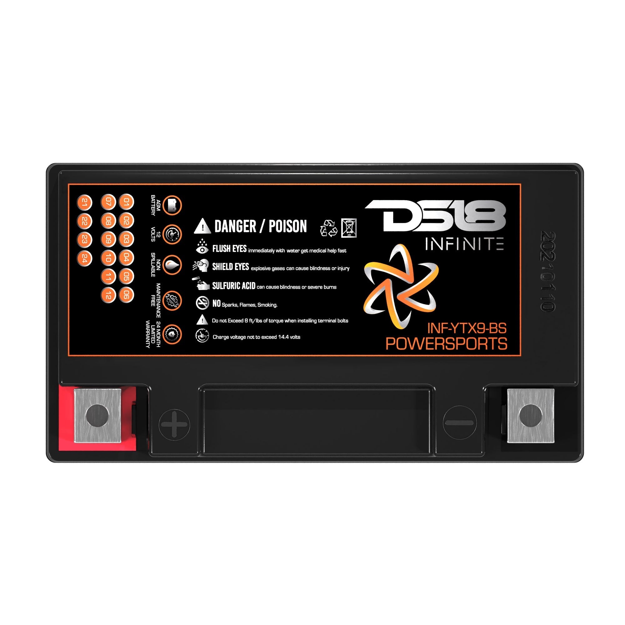 DS18 INFINITE 350 Watts 9 AH AGM Power Cell For Power Sports