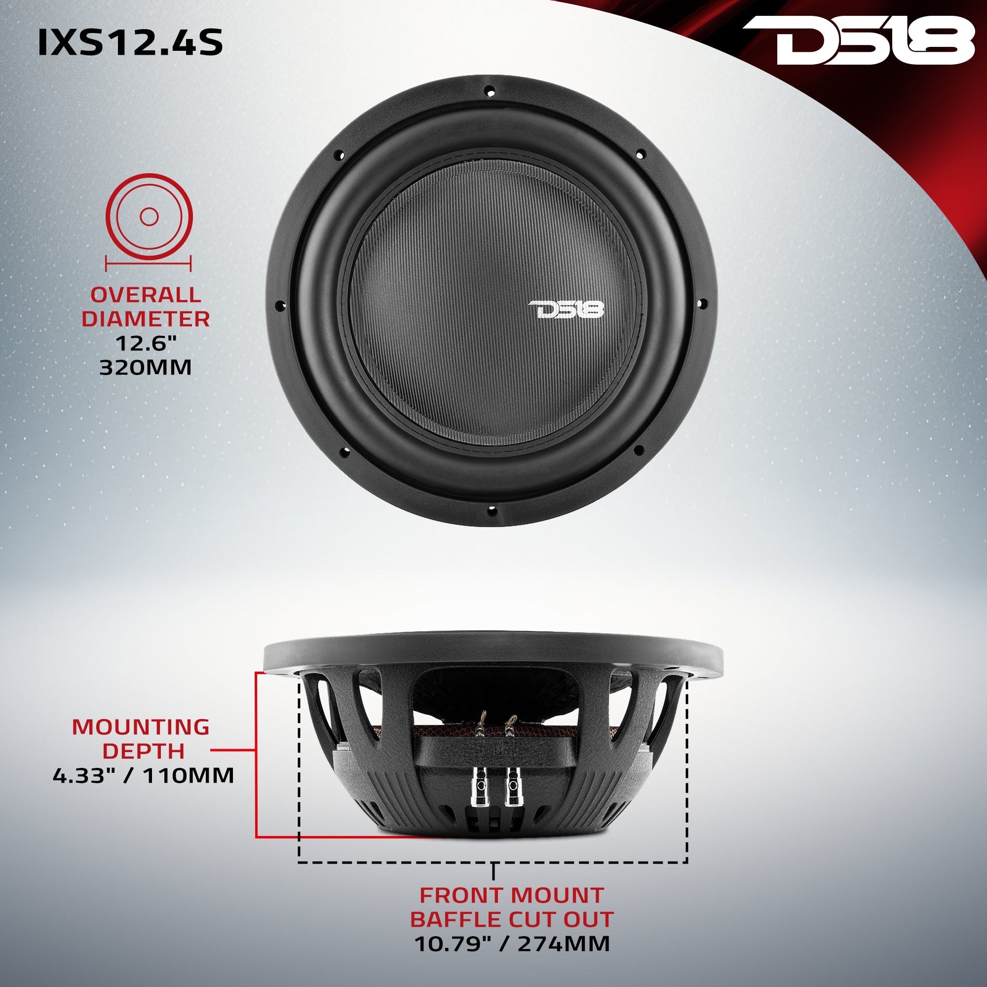 DS18 IXS Shallow-Mount 12