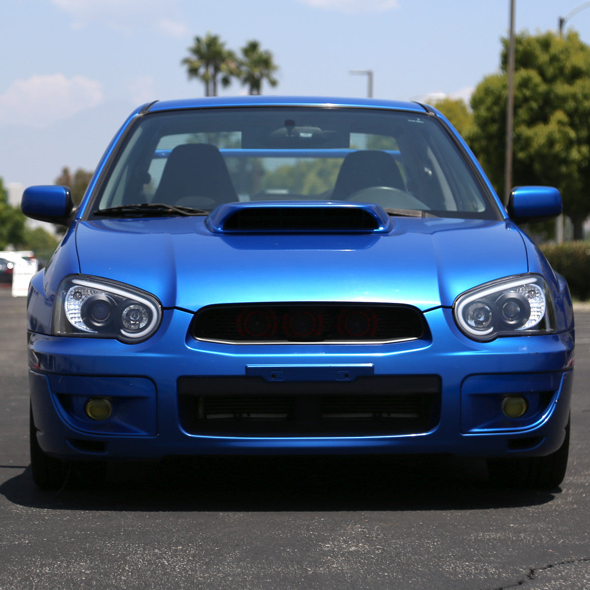 Spec-D 04-05 Impreza WRX STI Projector Headlights LED Black/Clear