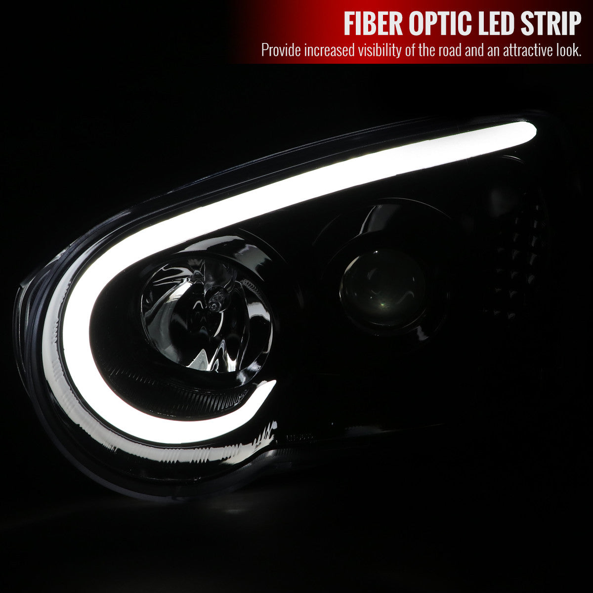 Spec-D 04-05 Impreza WRX STI Outback Headlights Black/Clear