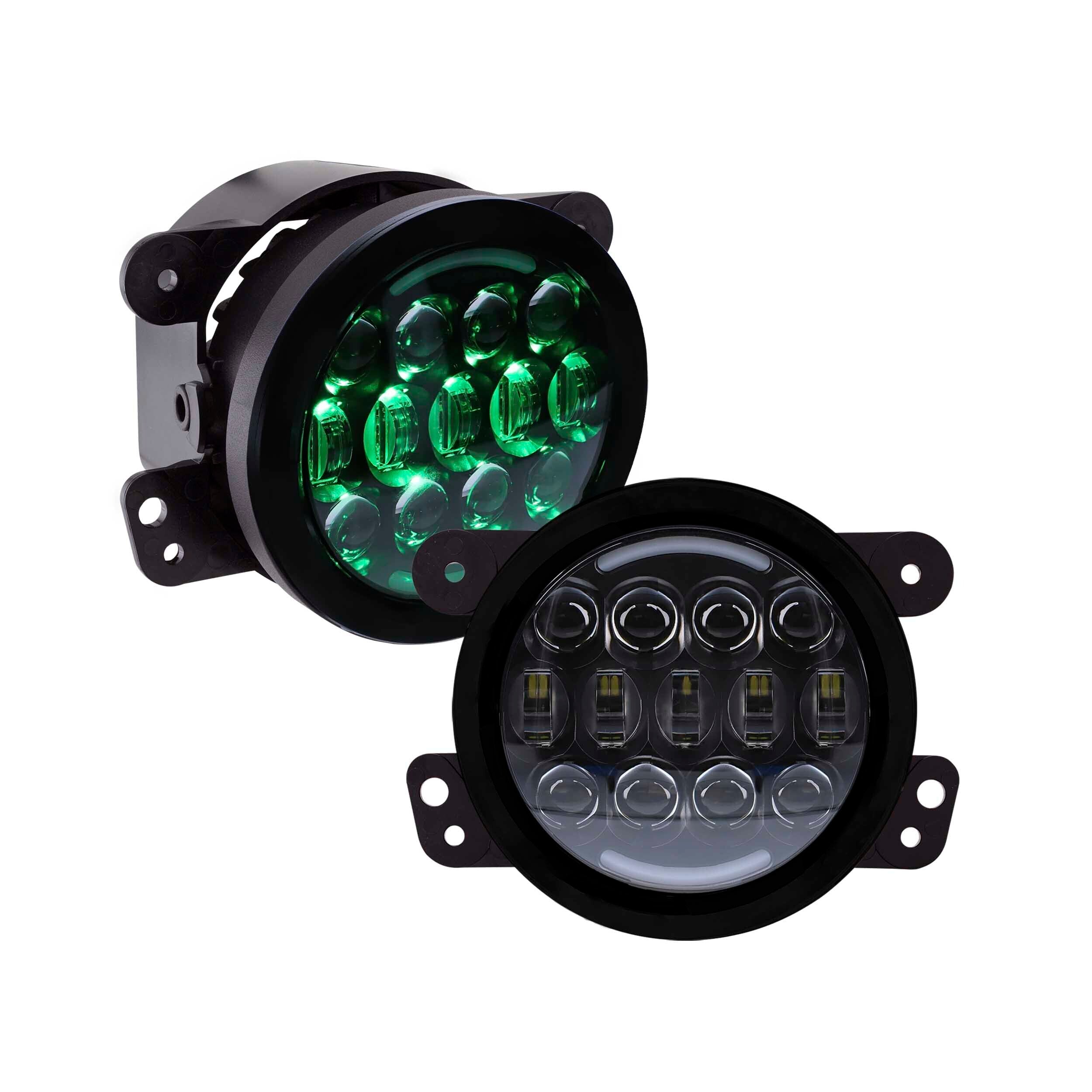 Metra JP-704RGBFL Improved 4 inch RGB Backlit Off-Road Fog Lights