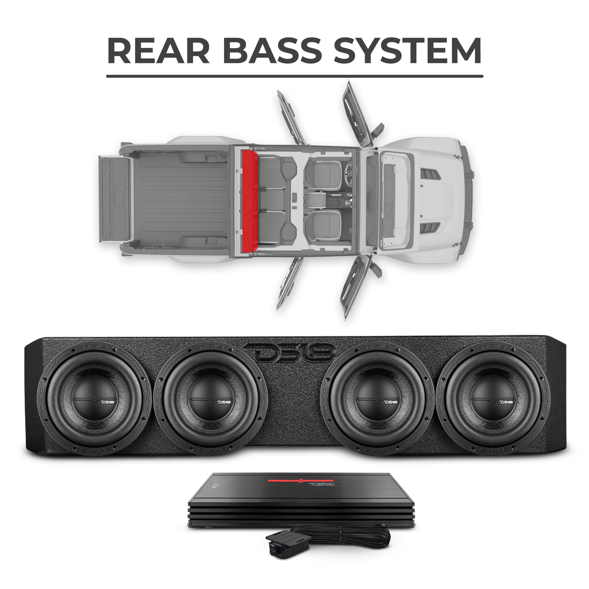 Jeep JT Gladiator 2019–2023 Ultimate Package – Loaded Sound Bar, Door Panels, Subwoofers & Amplifiers